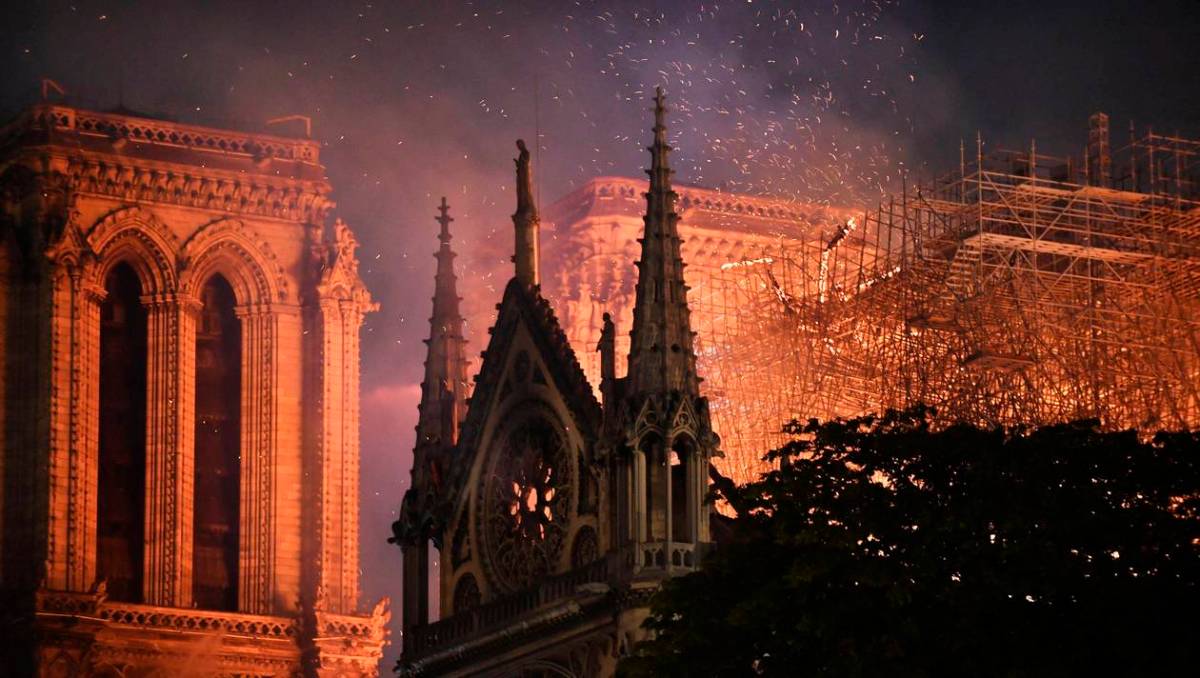 Notre Dame de Paris…Triste soir!